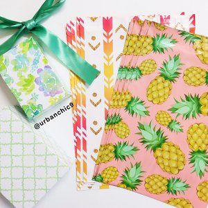 100 Arrow Pineapple Poly Mailers Bundle 10x13